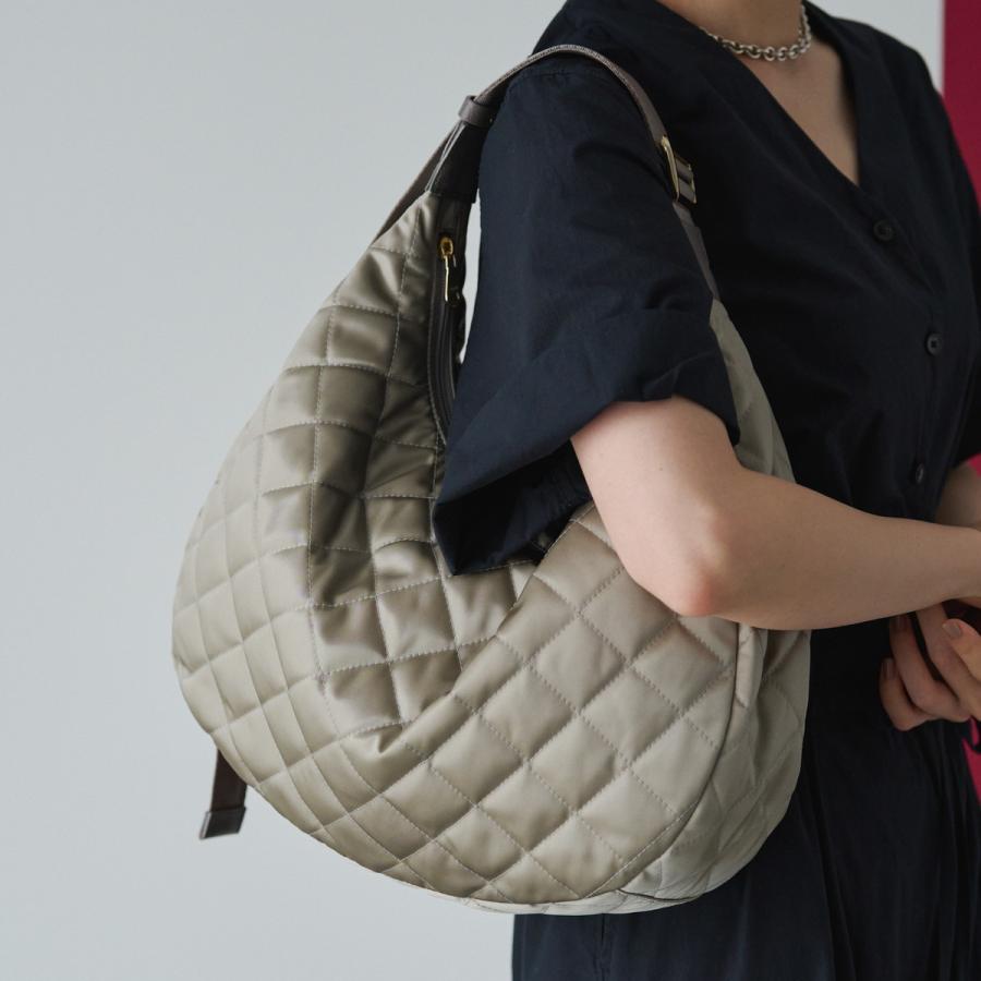 russet 【2024AW】キルティングラウンドビッグショルダーバッグ