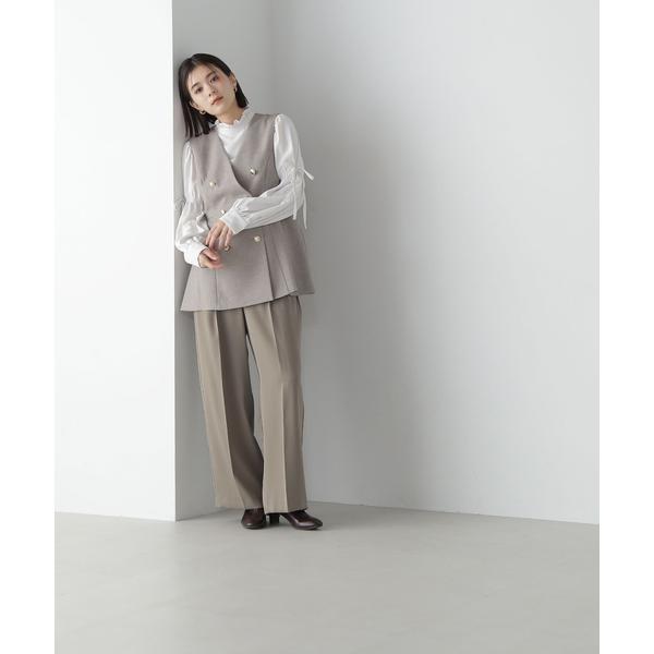 【美品】NATURAL BEAUTY BASIC メタルボタン ペプラム ジレ メタルボタンペプラムジレ｜ナチュラルビューティーベーシックの