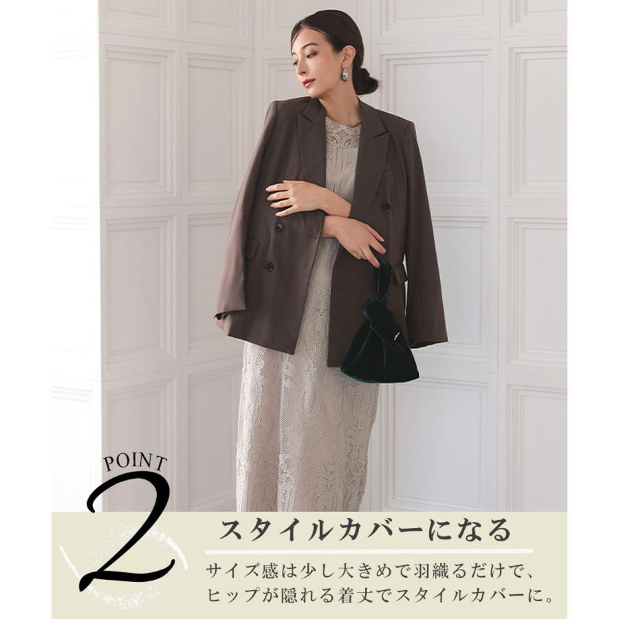 ANDRESD ピークド ラペル ジャケット　ブラウン ANDRESD 【ANDRESD】 peaked lapel jacket ピークドラペルジャケット