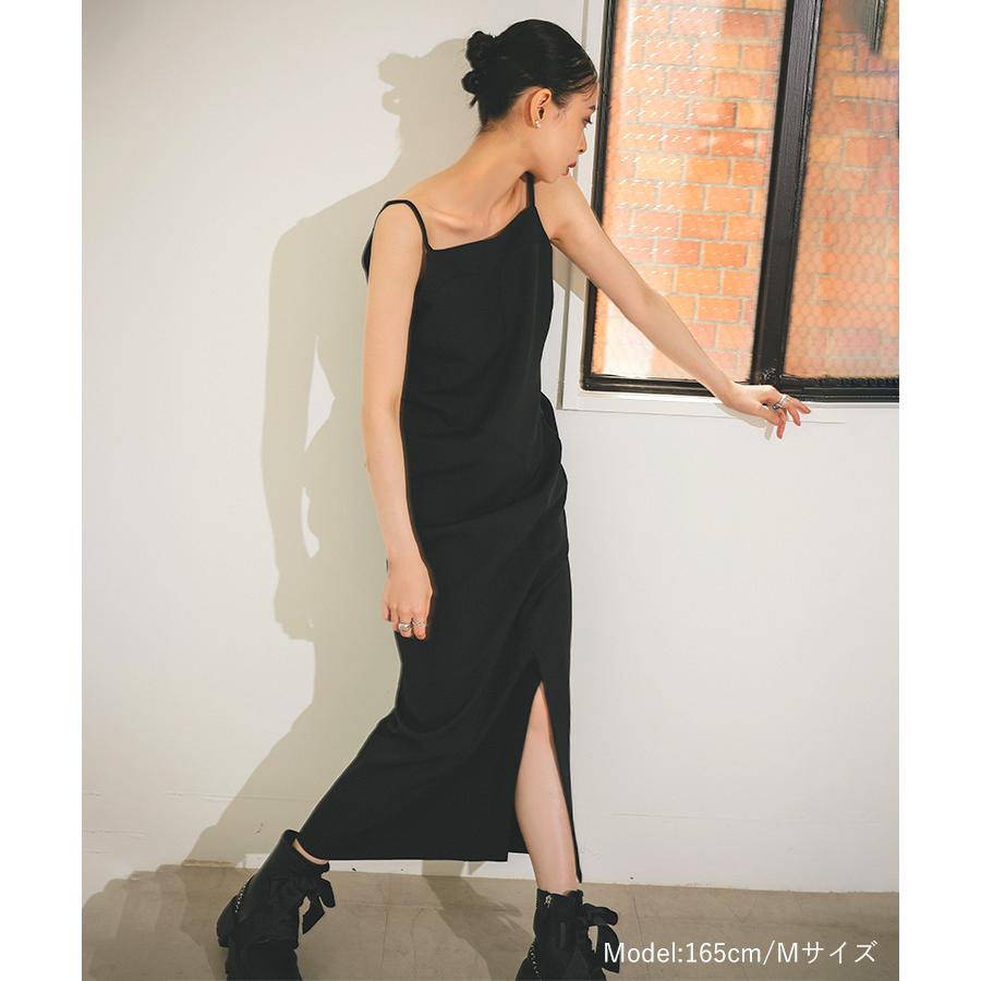 【美品】ANDRESED cutting curve dress チャコールS ANDRESD ドレス カッティングカーブドレス / cutting curve dress