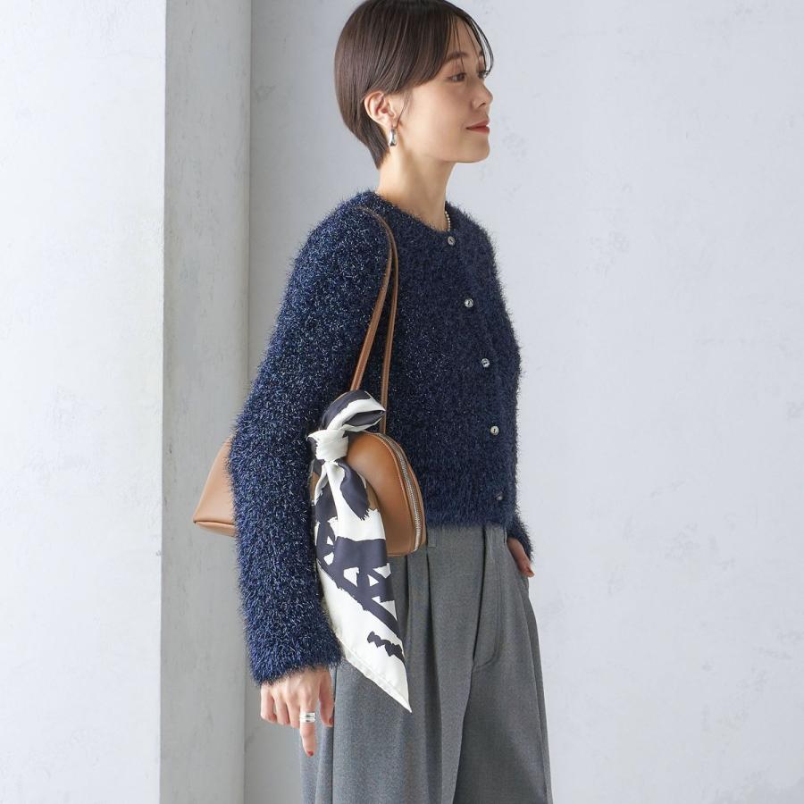 SHIPS（シップス） 〈手洗い可能〉ラメ ニット 配色 カーディガン