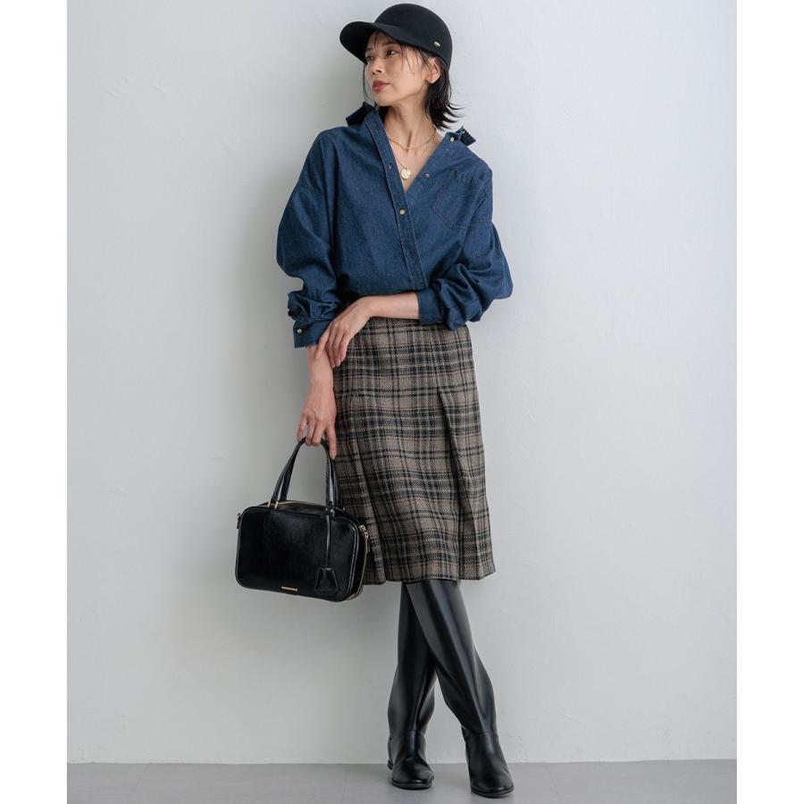 23区（ニジュウサンク） 【洗える】ライトダンガリー 2WAY シャツ