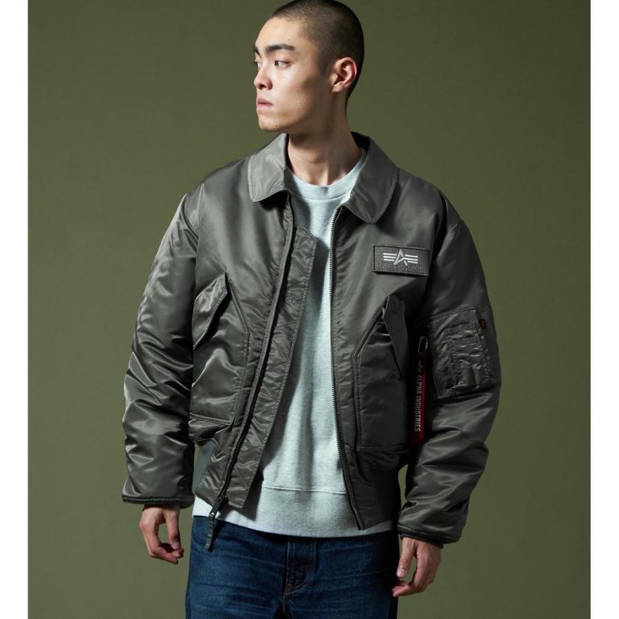 アルファインダストリーズ CWU-45P ワッペン　刺繍ロゴ　ネイビー　L CWU-45P ALPHA フライトジャケット 刺繍ワッペン ネイビー L