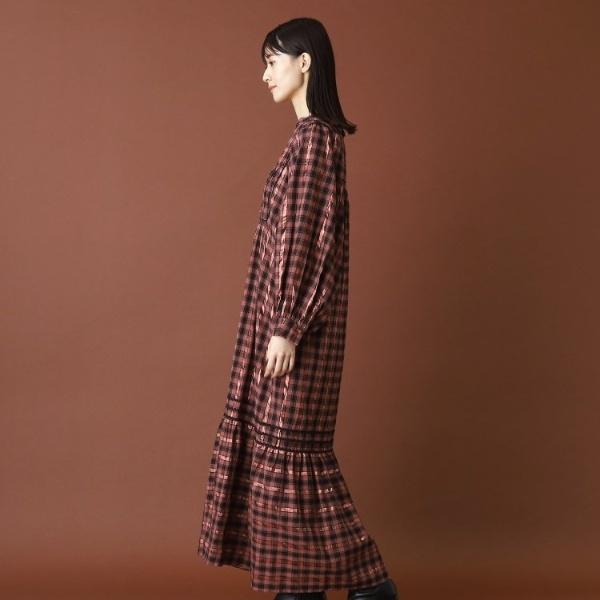 DRESSTERIOR SARA MALLIKA（サラマリカ）Cotton Check Shirring