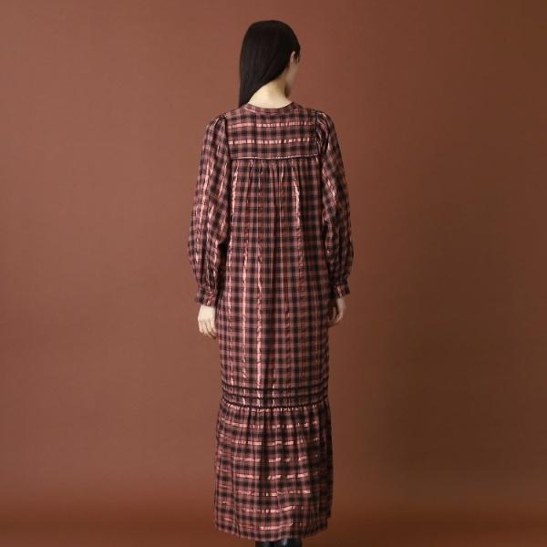 DRESSTERIOR SARA MALLIKA（サラマリカ）Cotton Check Shirring