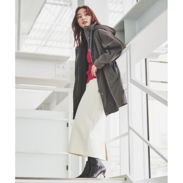 UNTITLED 【フード取り外し可ロング丈】ボアライナー付きコート