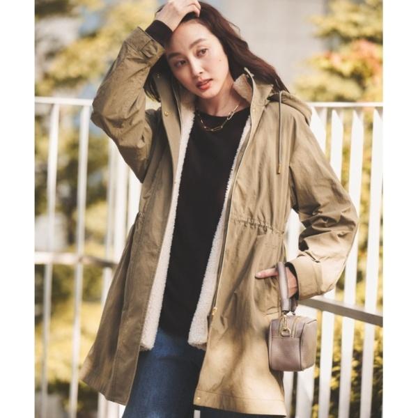 UNTITLED 【フード取り外し可ロング丈】ボアライナー付きコート