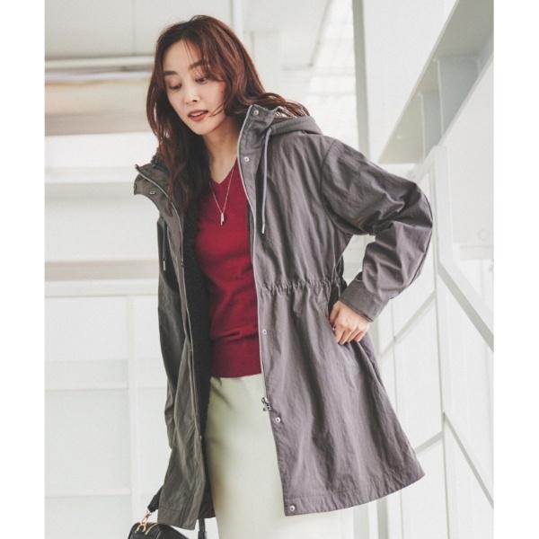 UNTITLED 【フード取り外し可ロング丈】ボアライナー付きコート