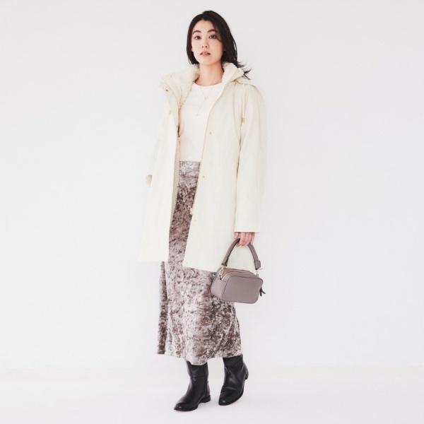 UNTITLED 【フード取り外し可ロング丈】ボアライナー付きコート