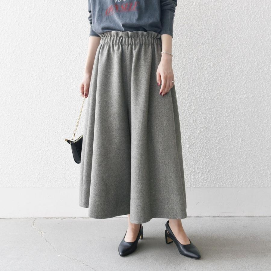 SHIPS any〈洗濯機可能〉ウールライク ギャザー キュロット パンツ SHIPS any any:〈洗濯機可能〉ウールライク ギャザー キュロット