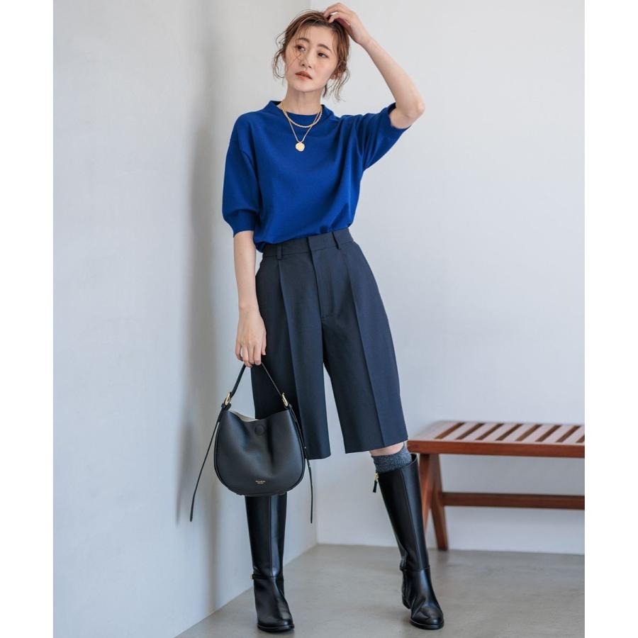 23区 【CLASSY.10月号掲載/洗える】TWマットクロス ハーフパンツ