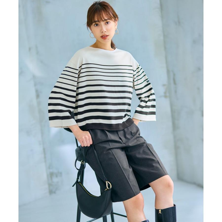 23区 【CLASSY.10月号掲載/洗える】TWマットクロス ハーフパンツ