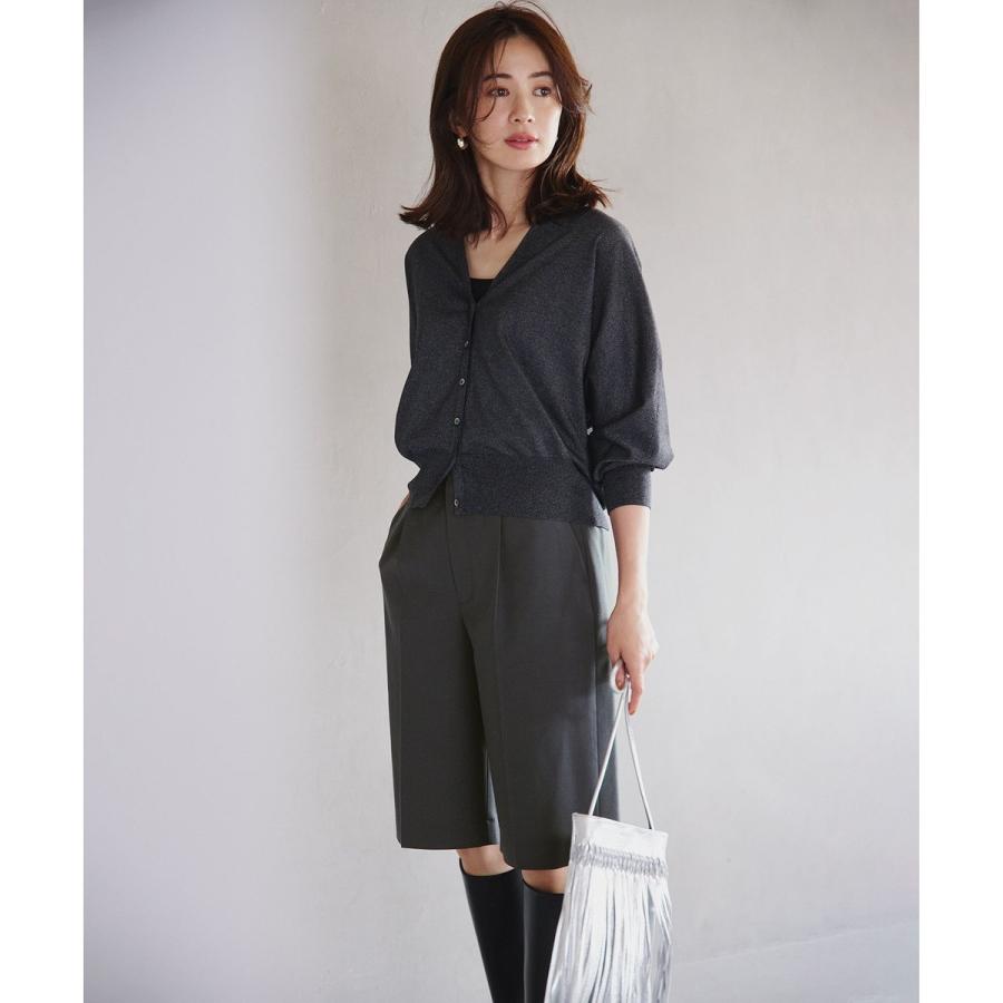 23区 【CLASSY.10月号掲載/洗える】TWマットクロス ハーフパンツ