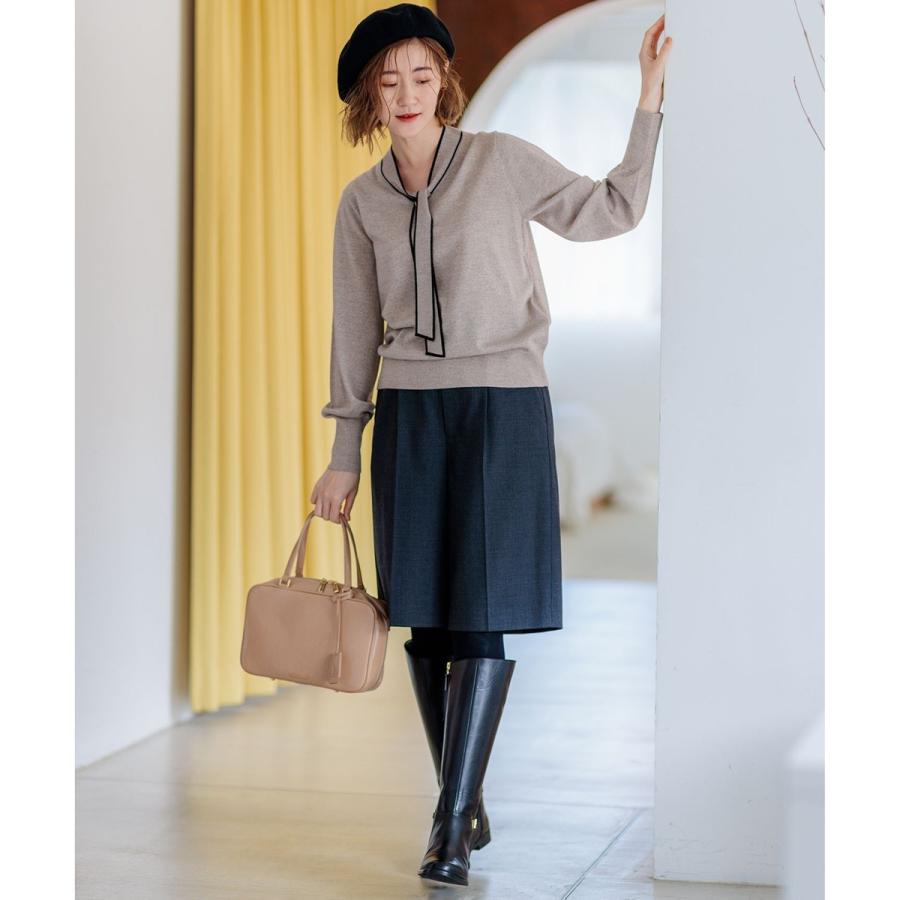 23区 【CLASSY.10月号掲載/洗える】TWマットクロス ハーフパンツ