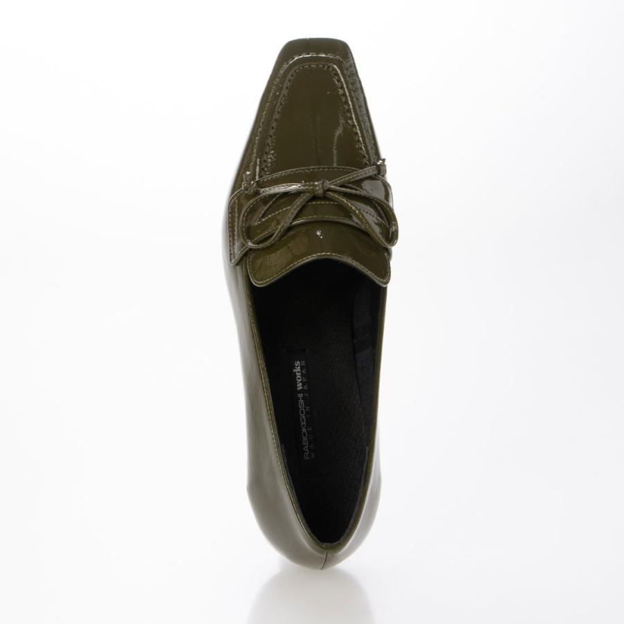 ワークス（works）/24秋冬新作4cm本革スクエアトウローファーパンプス WORKS（ワークス） 24秋冬新作4cm本革スクエアトウローファーパンプス