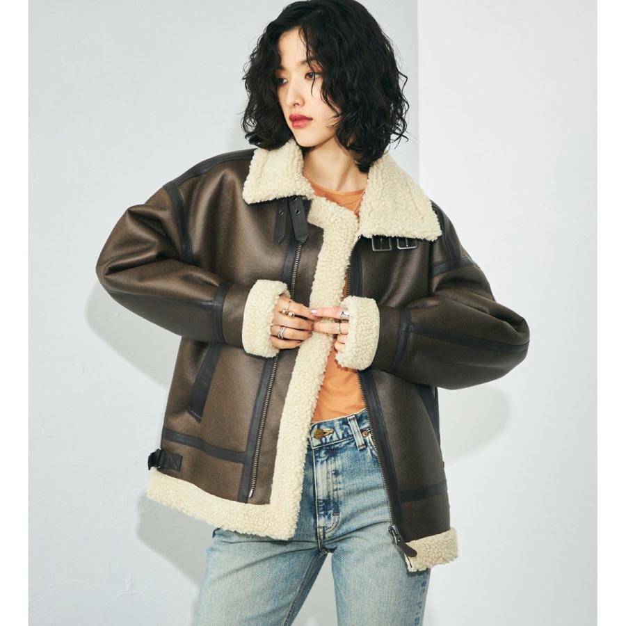 Alpha Industries レディース B-3 フェイクレザージャケット