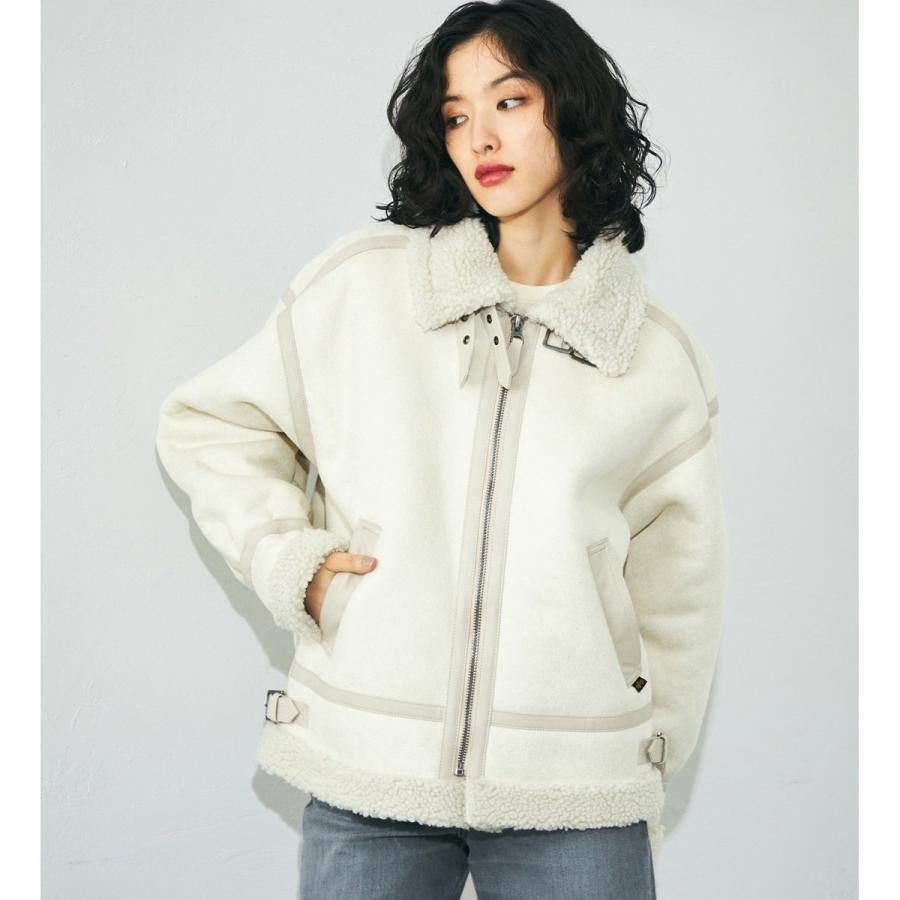 Alpha Industries レディース B-3 フェイクレザージャケット