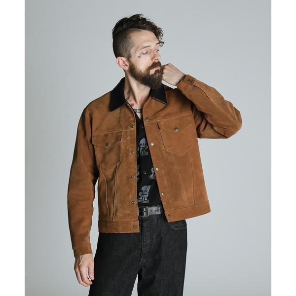 値下げ中★HORN WORKS キャメルスエードジャケット SUEDE SHORT HORN JACKET／スウェード ショートホーン ジャケット