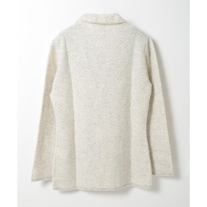 【LARDINI/ラルディーニ】アルパカウールヘリンボーンジャージジャケットの画像
