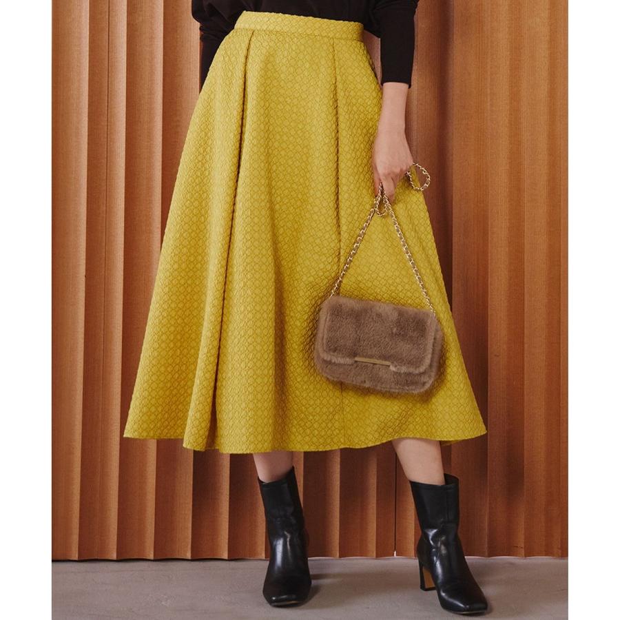 新品タグ付き【洗える】23区 プレザンスジャカードタックスカート 44 ブラック 23区 【洗える】プレザンスジャカード タックスカート