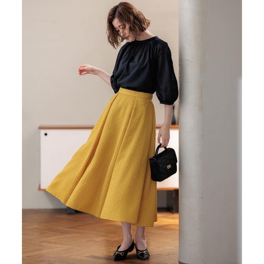 23区 【洗える】プレザンスジャカード タックスカート : マルイ