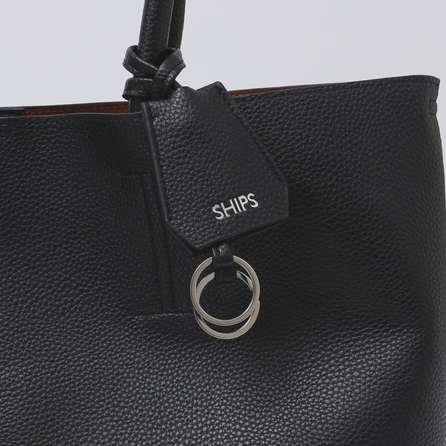 SHIPS（シップス） 【WEB限定】SHIPS: 合成皮革 ビズ トート バッグ