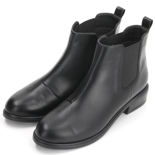 NEW！【晴雨兼用】サイドゴアショートブーツ(3.0cmヒール)[19.5~27cm