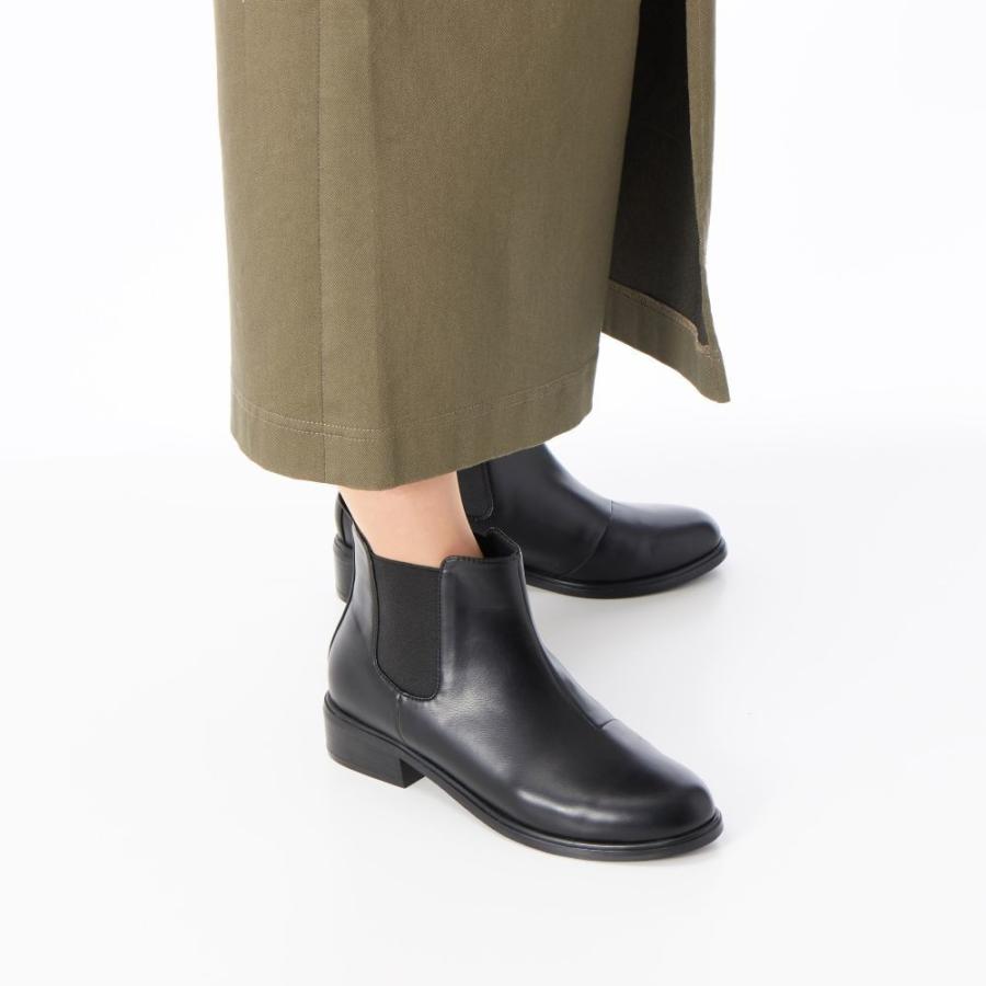 NEW！【晴雨兼用】サイドゴアショートブーツ(3.0cmヒール)[19.5~27cm