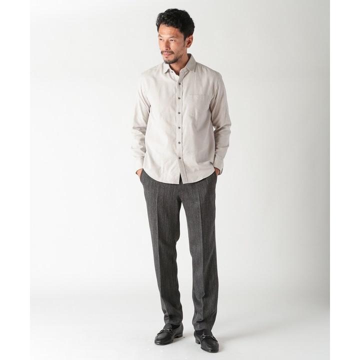 MEN'S BIGI（メンズビギ） コットンカシミアヘリンボーンシャツ
