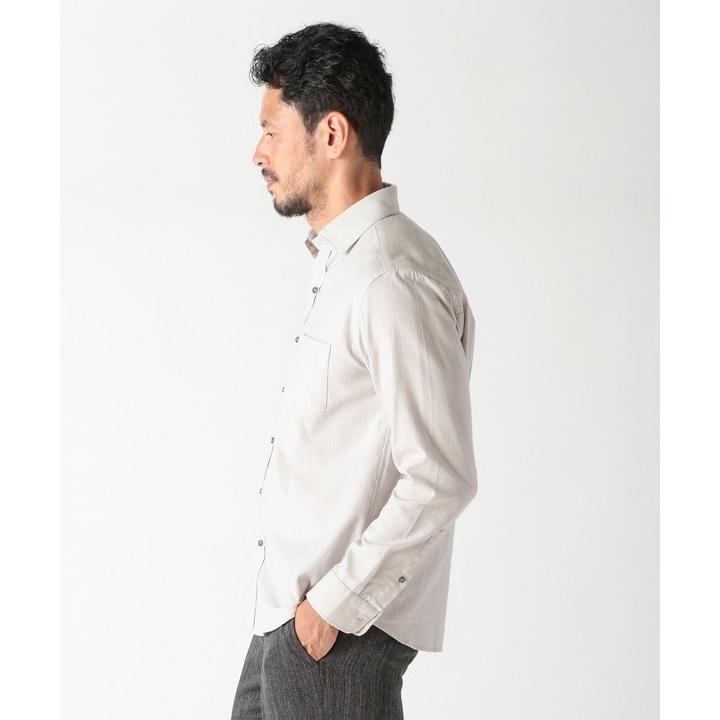 MEN'S BIGI（メンズビギ） コットンカシミアヘリンボーンシャツ