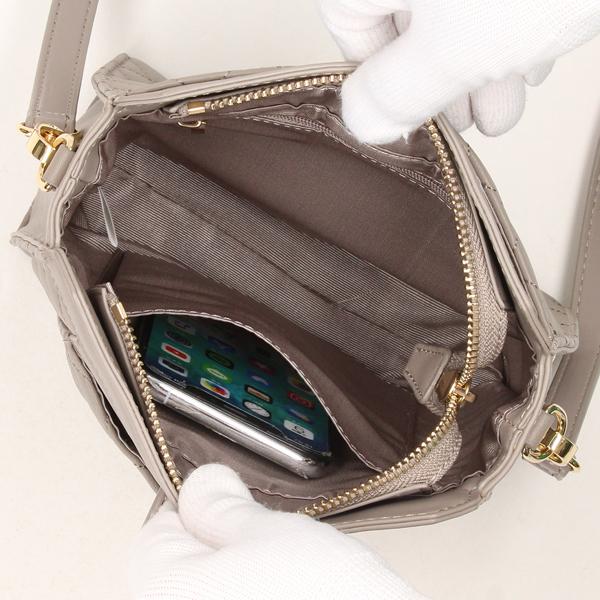 LA BAGAGERIE（ラバガジェリー） シープキルトWストラップスクエア