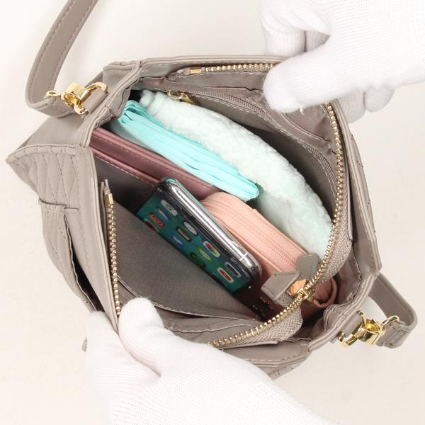 LA BAGAGERIE（ラバガジェリー） シープキルトWストラップスクエア