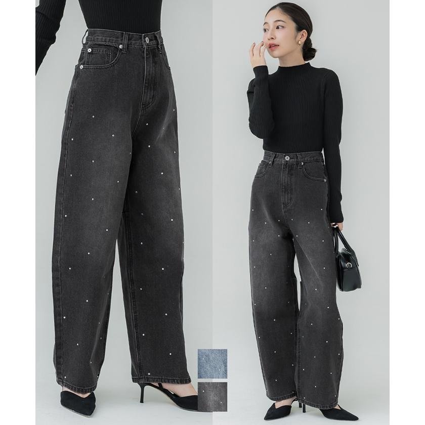 coca ラインストーン カーブデニム 全2色 : マルイ(丸井)Yahoo