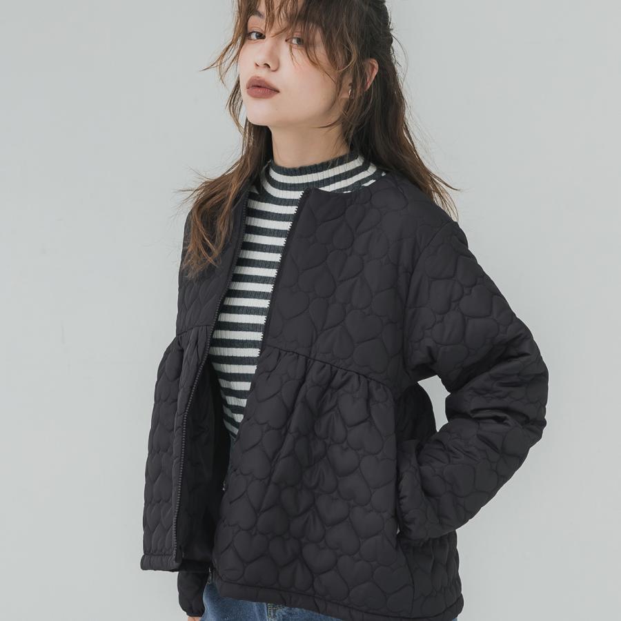 coca（コカ） 【撥水】ハートキルティング ジャケット 全2色 : マルイ