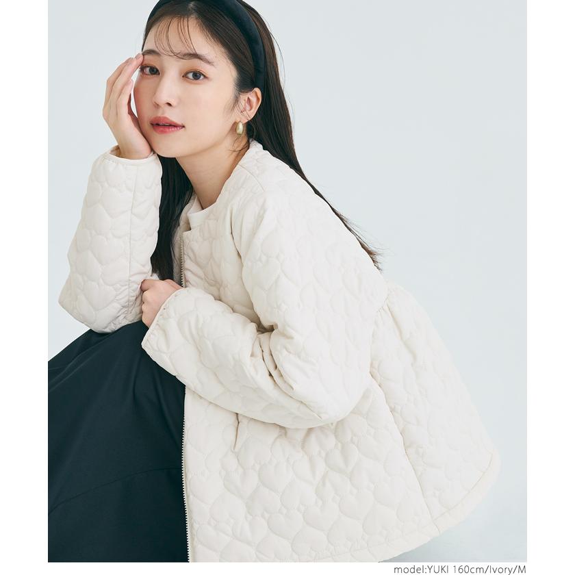 coca（コカ） 【撥水】ハートキルティング ジャケット 全2色 : マルイ