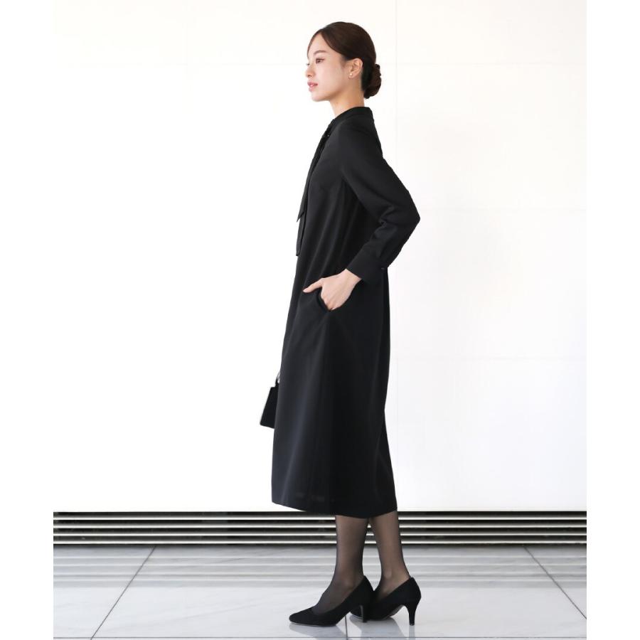 喪服・礼服【洗えるフォーマル】アシンメトリーボウタイデザイン