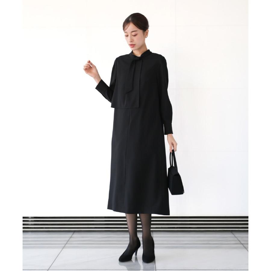洗濯機で洗える】喪服 WEB限定/アシンメトリーボウタイデザイン