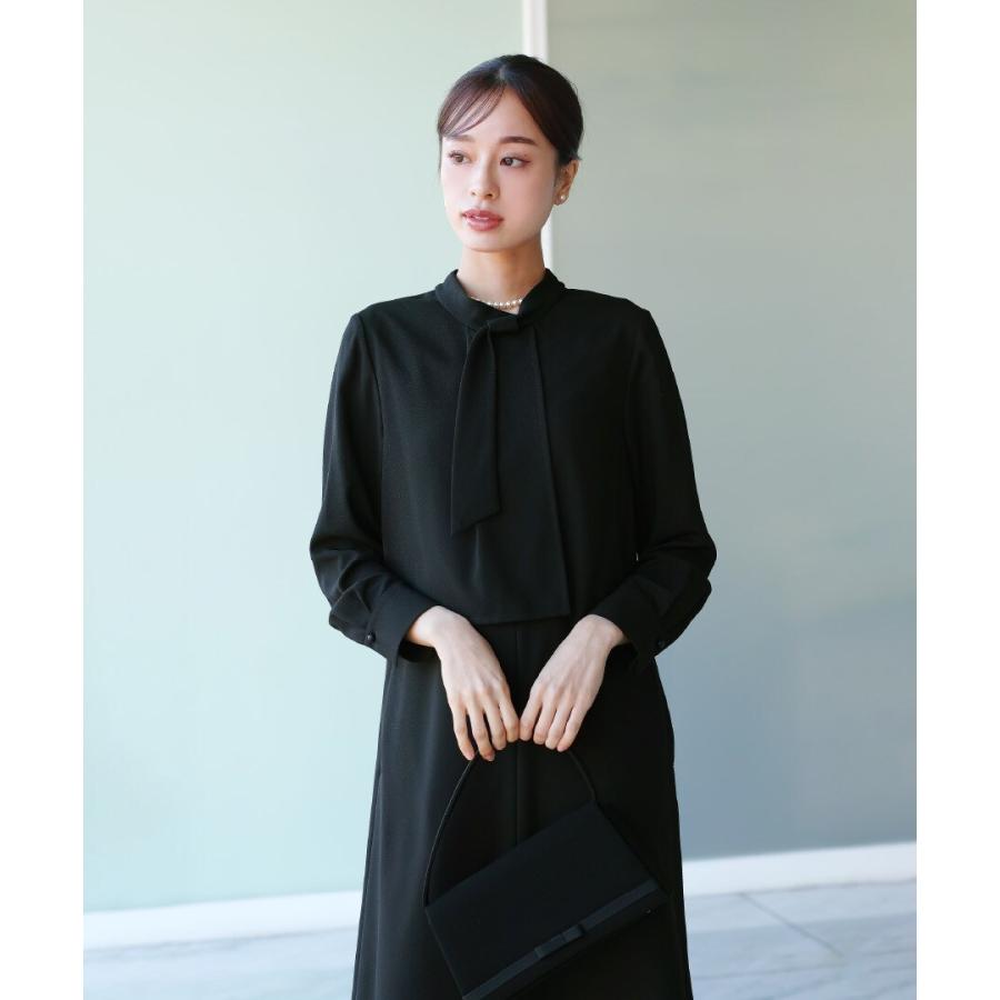 洗濯機で洗える】喪服 WEB限定/アシンメトリーボウタイデザイン