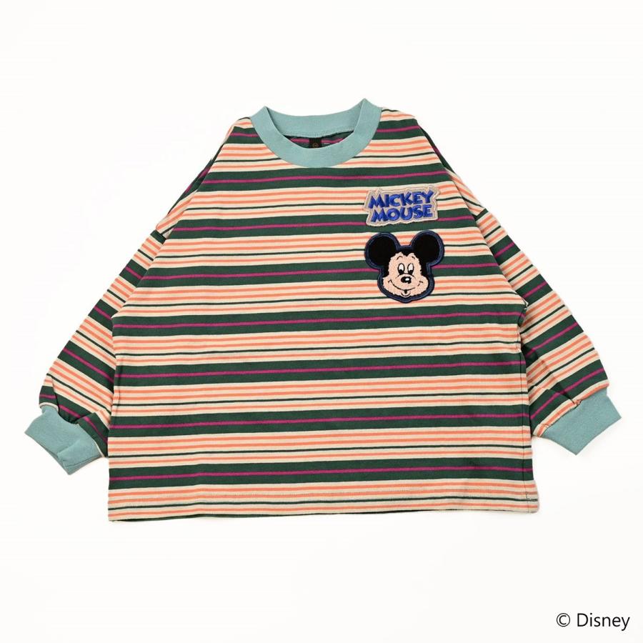 MARKEY'S 【Disney】ミッキーマウス/ワッペンボーダーロンT MARKEY'S 【Disney】ミッキーマウス/ワッペンボーダーロンT