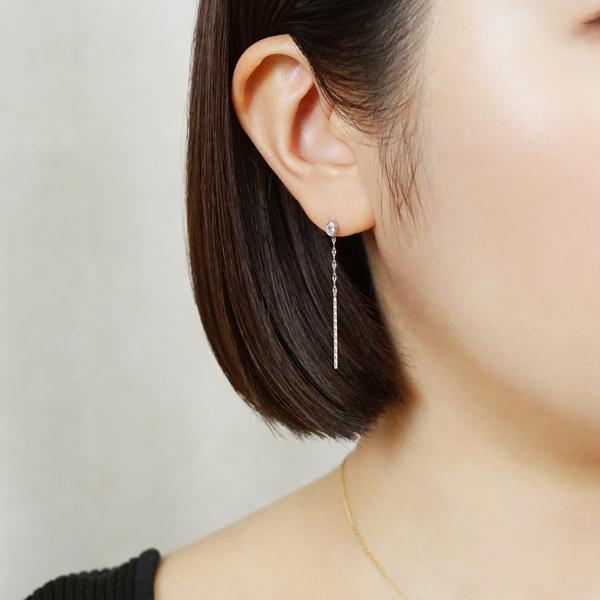 Palette】K10 キラチェーンバーピアスチャーム( WG)_4
