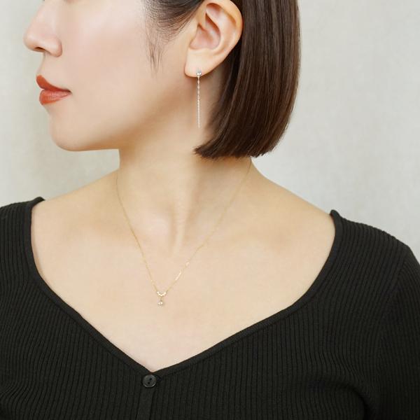 Palette】K10 キラチェーンバーピアスチャーム( WG)_5