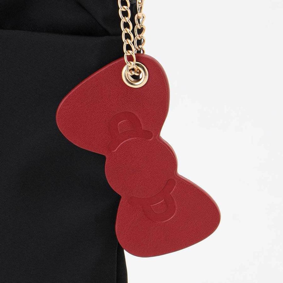 LA BAGAGERIE×HELLO KITTY】リボンチャーム付き スクエアポシェット