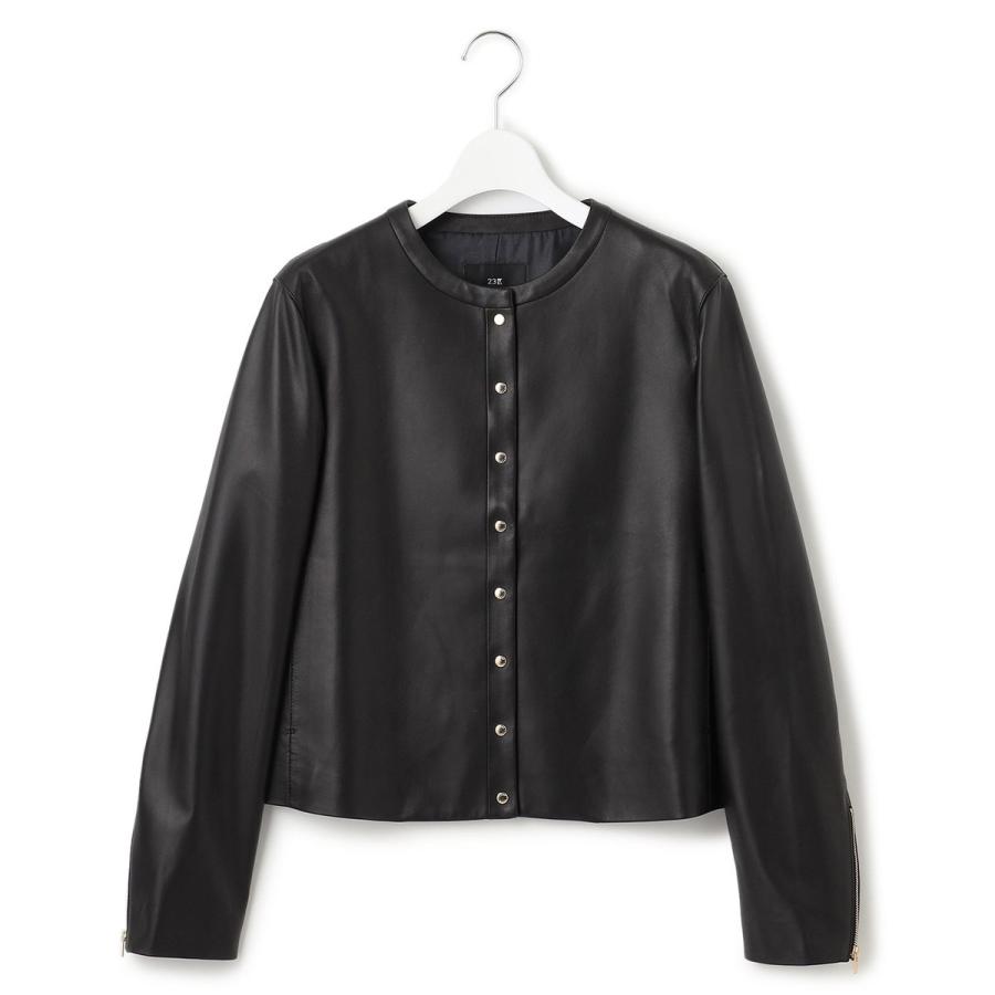 23区（ニジュウサンク） ラムレザー ノーカラージャケット : マルイ