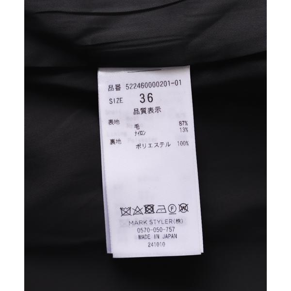 【美品】UN3D. TUCK SHOULDER MIDDLE COAT 36 UN3D.／アンスリード／TUCK SHOULDER MIDDLE COAT