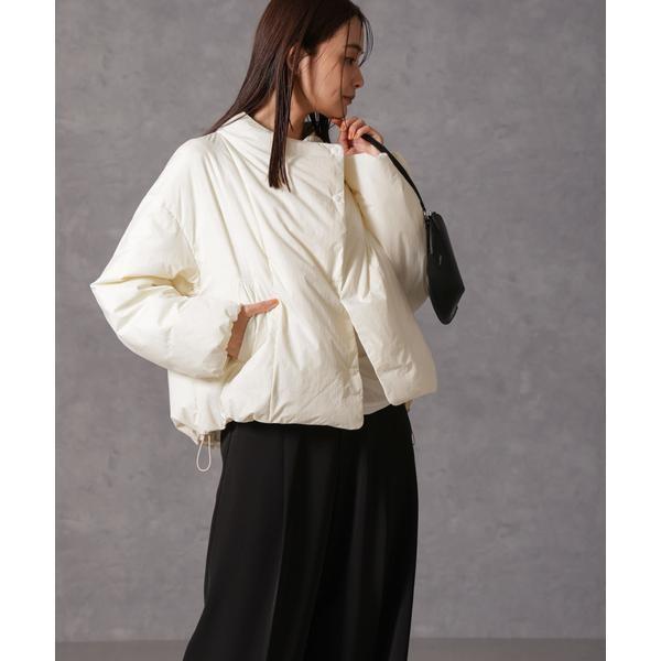 ティムタムナノユニバース　西川ダウン　ハイネックショートジャケット　白 ティムタム様専用ナノユニバース 西川ダウン ハイネックショート