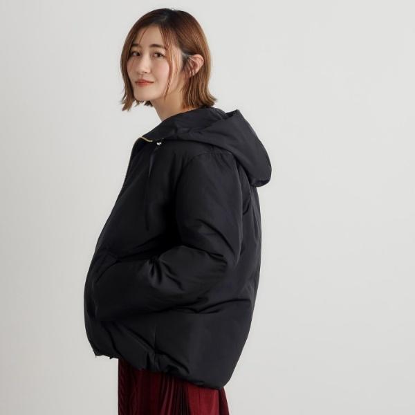 新品⭐️【grove】撥水・ステッチレスミドルダウン ジャケット コート ブラック grove（グローブ） 撥水・ステッチレスミドルダウン : マルイ(丸井