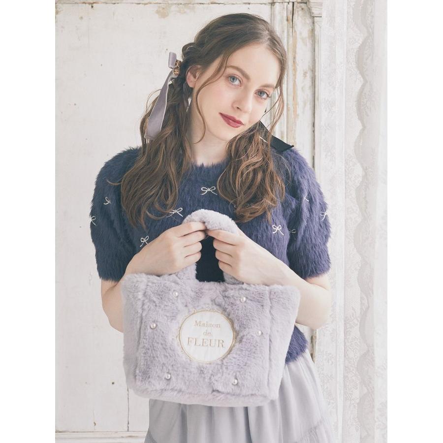 Maison de FLEUR（メゾンドフルール） EC限定 ファー2Wayトートバッグ