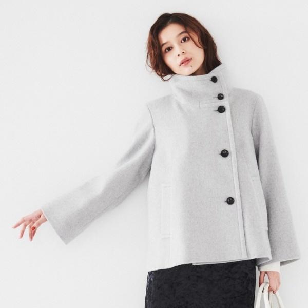 ✨美品✨untitled アンタイトル　✨高級✨ウール　ショートコート　フード UNTITLED（アンタイトル）の「◇ウールフーデットショートコート