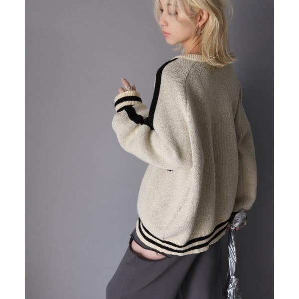 45R ニット　ブルゾン　R刺繍　ダブルジップ　コットン　3 ドライバーズニット 45R ニット ブルゾン R刺繍 ダブルジップ コットン 3 ドライバーズニット