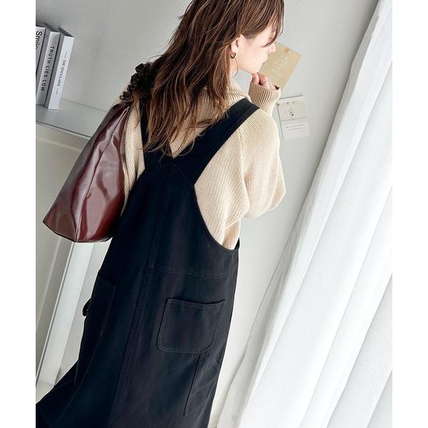 Javaジャバコラボ》大人カジュアル。綿100%ペインターロングデニム